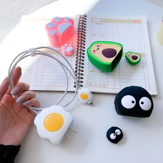 Iphone Charger Case Cover - Eggs - 4 Piece Set
