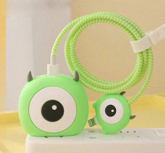 Iphone Charger Case Cover - Cyclope - 4 Piece Set