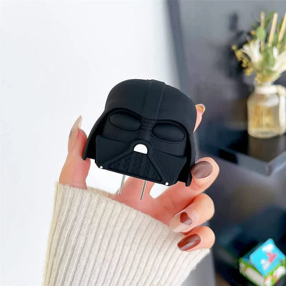 Iphone Charger Case Cover - Darth Vader - 4 Piece Set (With Wire Protector)